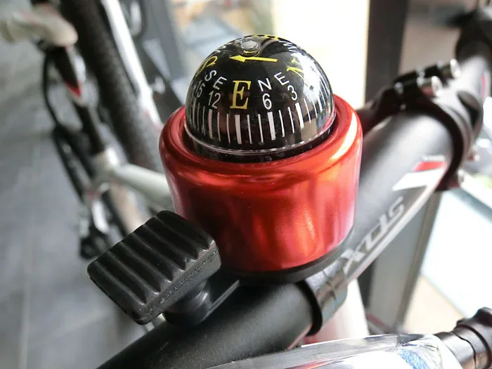 Велосипедный звонок для велосипеда с компасом сигнал MTB до велосипед аварийный сигнал с креплением на руле кольцо с компасом Набат рог велосипед велосипеда аксессуары с колокольчиком