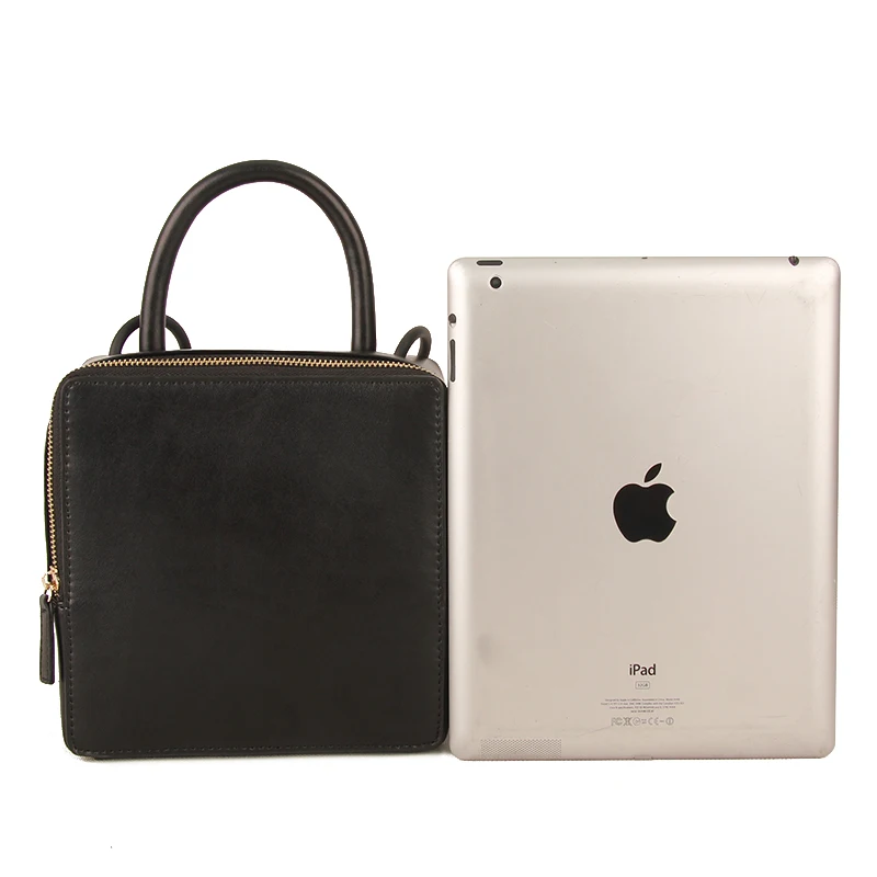 Lady High Quality Square-Shape Women Split Leather Flap Bag Vintage Box Cube Block Retro Mini Design Concise Crossbody | Багаж и сумки