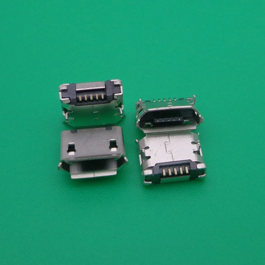 

500X Mobile phone USB Micro connector Jack for mobile or tablet Jack V8 5PIN Short needle 6.4mm for Lenovo ThinkPad Zte Huawei