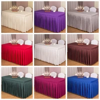conference tablecloth exhibition activities table cloth wedding banquet table skirt rectangulaire table cover tapete