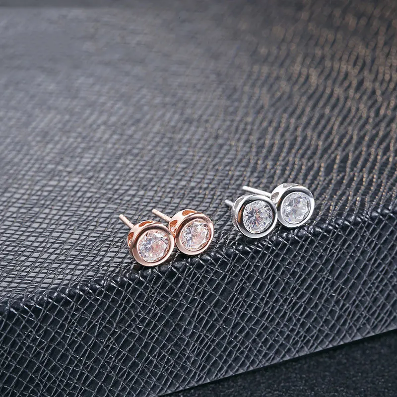 FNJ 100% 925 серебряные серьги для женщин S925 Стерлинговое Серебро boucle d'oreille Белый AAA
