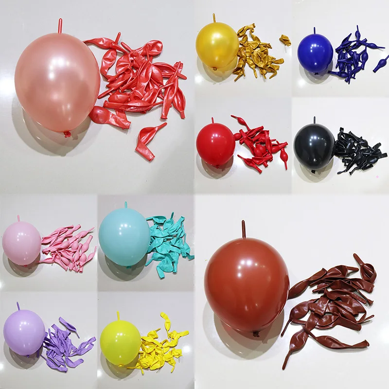 Лидер продаж! 10 дюймовые толстые воздушные шары с хвостиком (50 шт./лот) украшение