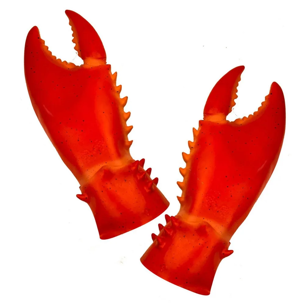 

2 PCS (1 Pair )Latex Lobster Crab Claws Gloves Halloween Cosplay Animal Funny Hands Props Adult Christmas Gift