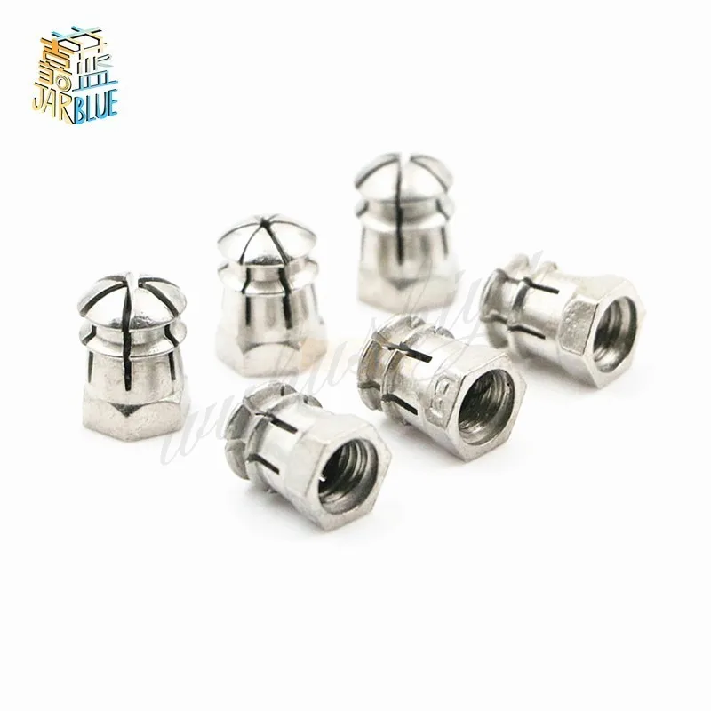 20Pcs Furniture Accessories Hardware Three One Connector Nut Zinc Alloy Embedded Cap M6 Expansion | Обустройство дома