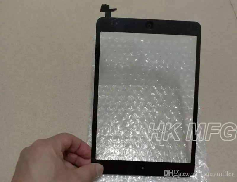XCHMFG для iPad Mini 1 / 2 сенсорный экран передний с кнопкой Home гибкий кабель дигитайзер IC