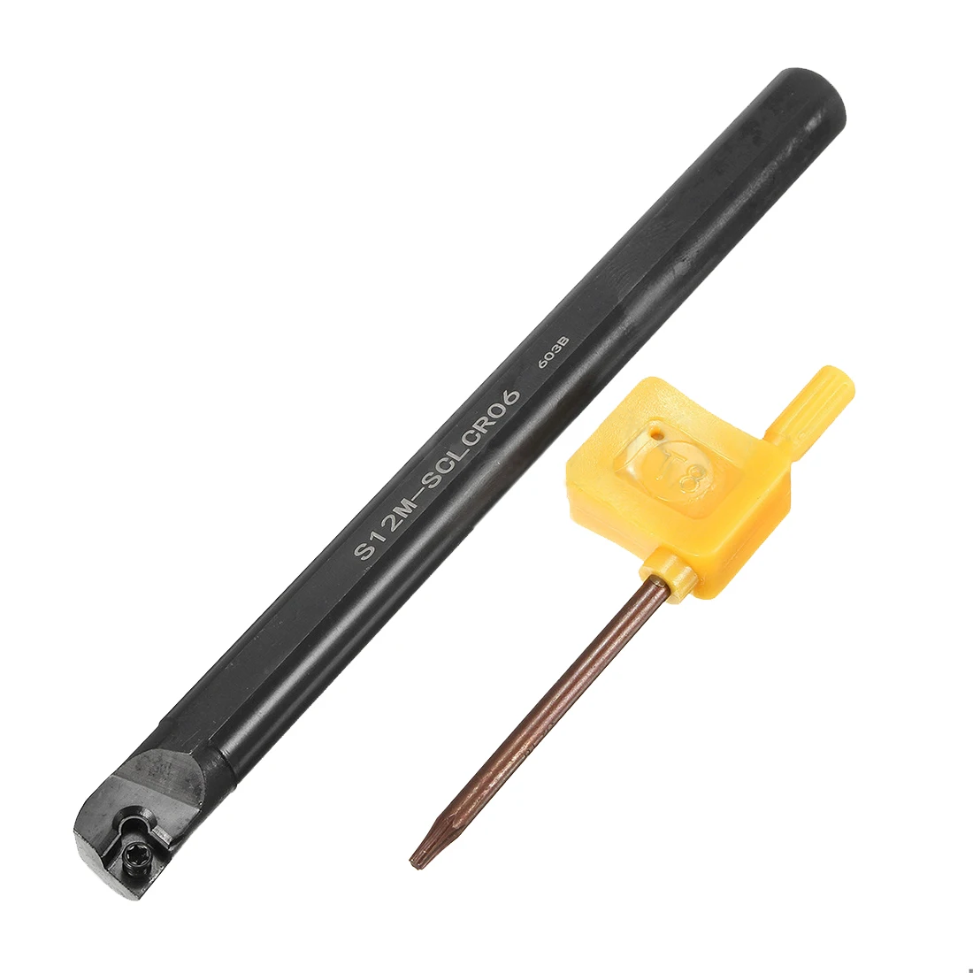 

S12M-SCLCR06 Internal Lathe Boring Bar Turning Tool + T8 Wrench For CCMT0602