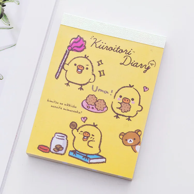 Chicken yellow BLINGIRD, 4 стиля, креативная Милая Обложка для цыплят, для студентов, офиса, блокнот, скребок, каждая книга, 100 страниц, блокноты для заметок, животные, Kawaii, подарок - Цвет: Chicken yellow