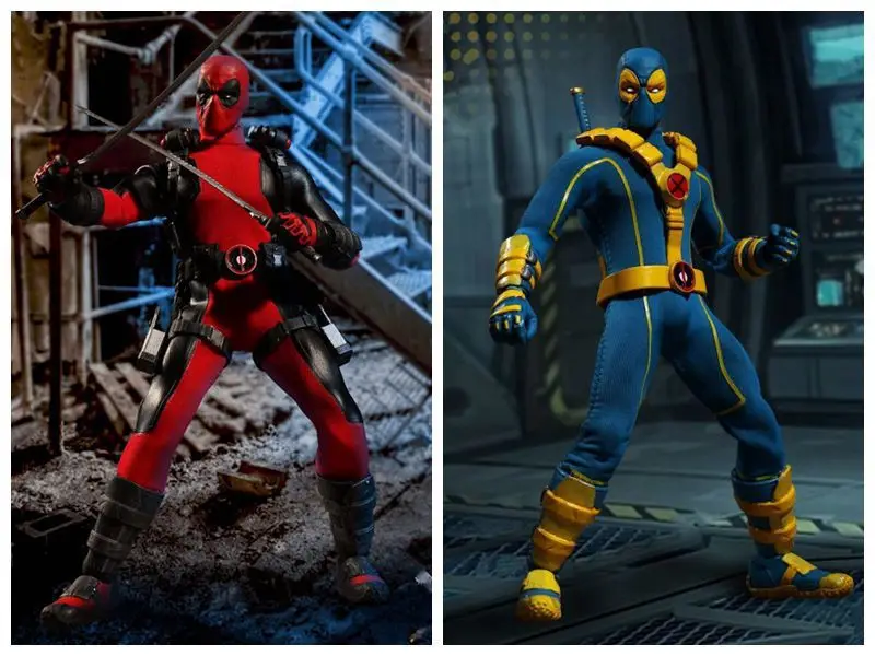 DISNEY Film Series X men экшн фигурка 2 вида стилей 6 дюймовая одежда из ткани красный/синий