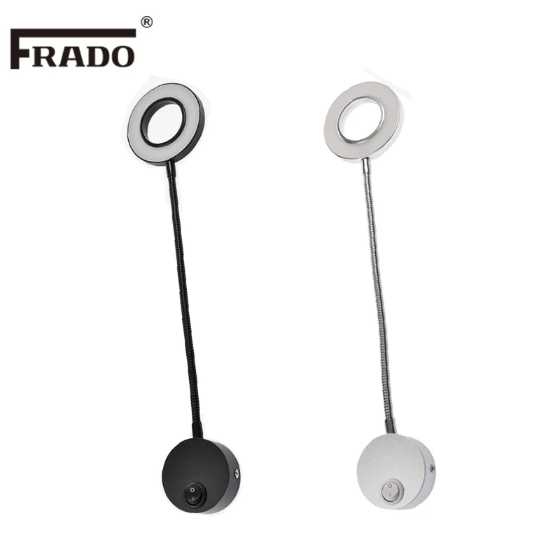 Светодиодная настенная лампа в виде шланга гибкий прикроватный светильник для