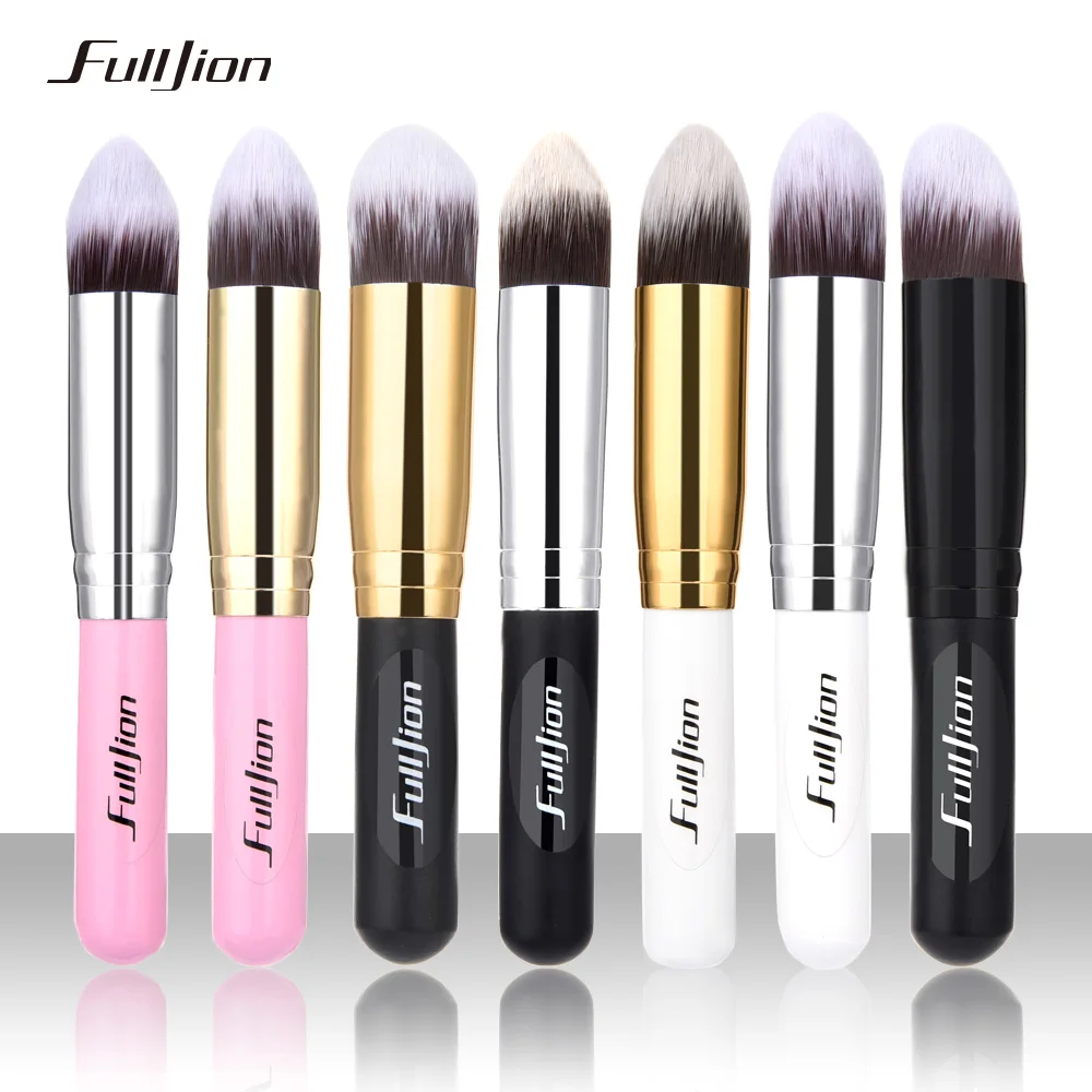 Fulljion 1pcs Multi-function Foundation Brush Wood Handle Blush Powder Synthetic Hair Makeup Brushes 7 Colors To Choose | Красота и