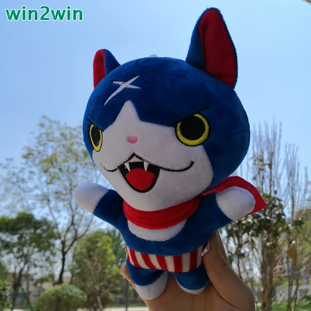 Yo kai Yokai плюшевые часы 20 см Kawaii Komasan Whisper Blue/Red Jibanyan игрушки мягкие животные кукла