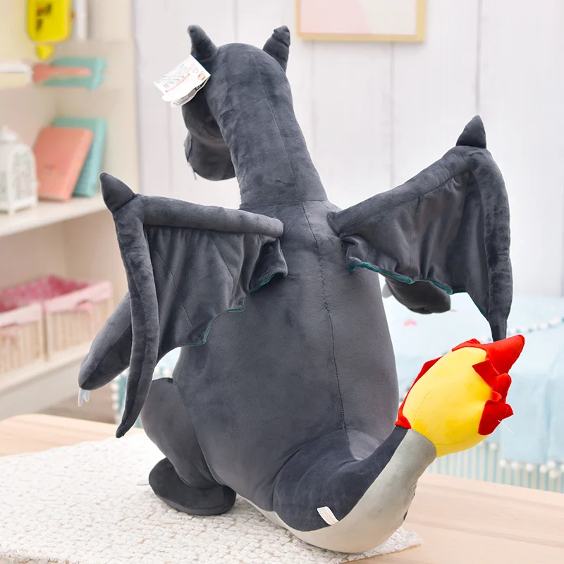 

New Arrival 30cm 45cm fire-breathing dragon plush toy anime figure simulation dinosaur doll stuffed charizard soft toy kids toys