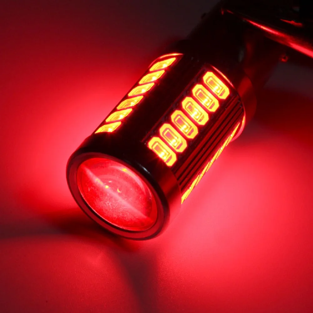 1 шт. высокое качество 1156 1157 7443 T20 33 SMD 5630 5730 светодиодный авто задние лампы стоп Светильник Автомобиля Задний Противотуманный Фонарь указателя поворота светильник, работающего на постоянном токе 12 В - Испускаемый цвет: Красный
