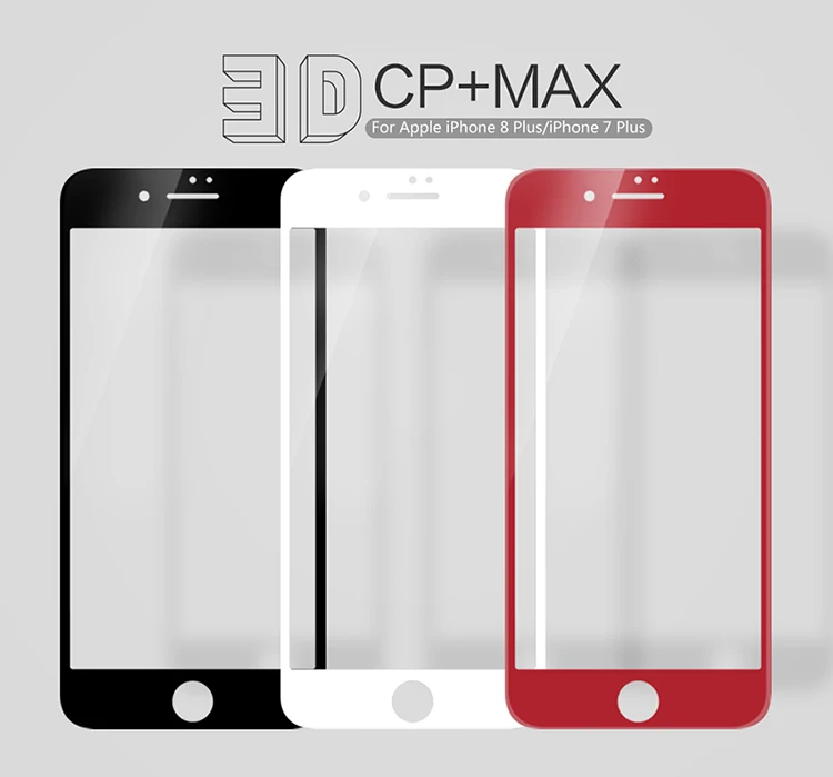 Nilkin для iPhone 8 7 Plus, закаленное стекло, защита экрана, Nillkin 3D CP+ MAX, полное покрытие, нано стекло, пленка для Apple iPhone 8 7