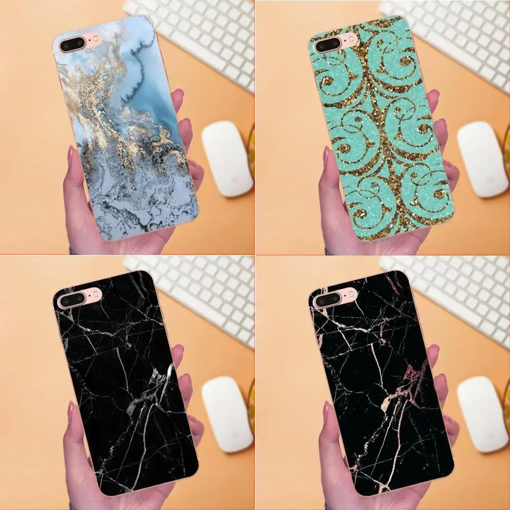 Красивый цветной мраморный принт для Huawei Honor 4C 5A 5C 5X 6 6C 6A 6X 7 7X 8 9 V8 V10 Y3II Y5II Y6II G8 P7 Play