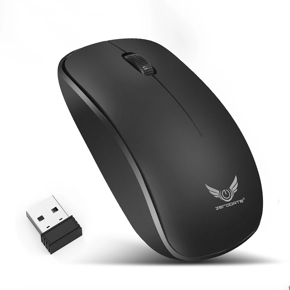 Беспроводной 2.4 г USB компьютерная мышь 1600 точек/дюйм оптическая 3 кнопки ПК мыши