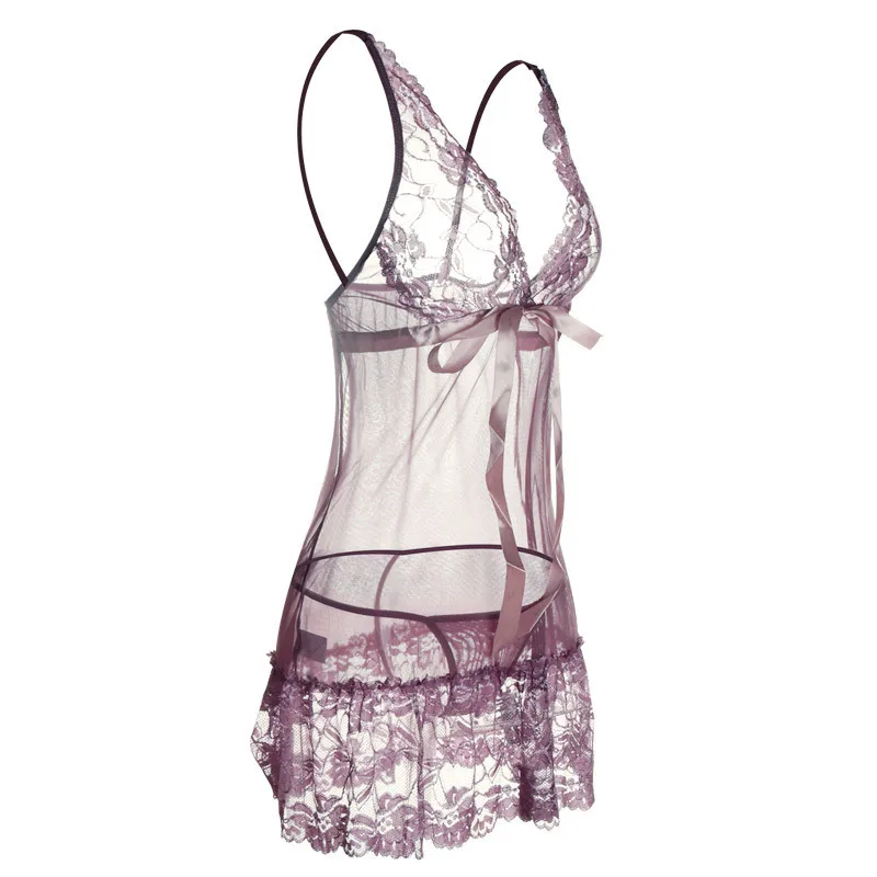 2019 новые женские сексуальные g стринги Babydoll платье ночные рубашки плюс размер M ~