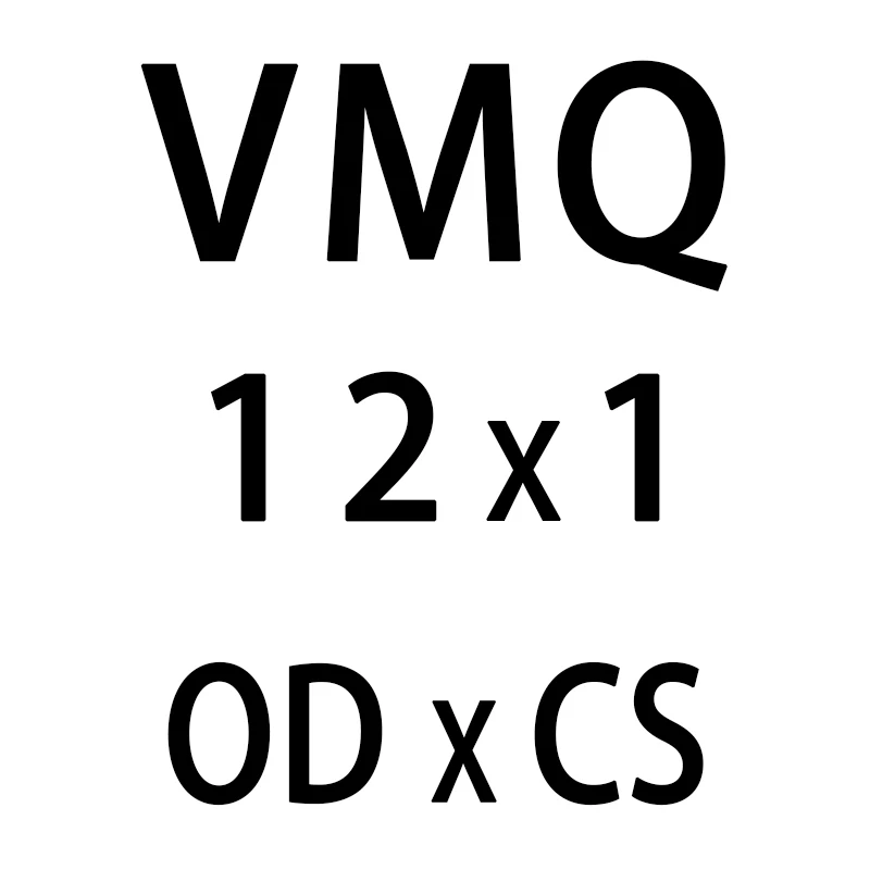 OD12mm 10 шт./лот белые силиконовые уплотнительное кольцо из силикона/VMQ 1 мм Толщина OD4/5/6/7/8/9/10/11/12/13 мм уплотнительное кольцо втулки конусовидных резиновых прокладок кольца шайба - Цвет: OD12mm