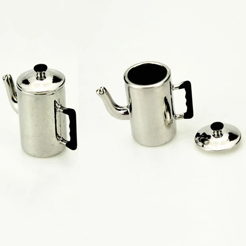 1/12 Dollhouse Miniature Accessories Mini Metal Milk Tea Pot Simulation Kettle Model Toys for Doll House Decoration | Игрушки и хобби