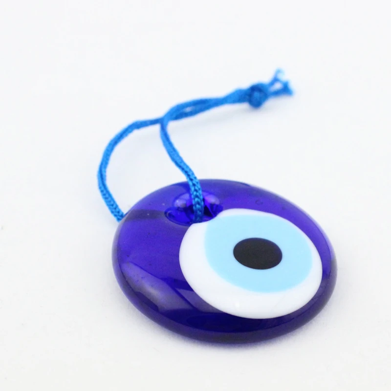 4cm Glass Evil Blue Eye Turkish Charm pendant hanging lucky eye handmade ornament Amulet Home Office Protector Arabic | Украшения и