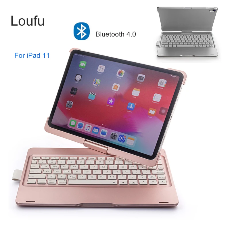 Bluetooth 4 0 клавиатура для iPad Pro 11 защитный чехол клавиатуры с 7 цветной подсветкой s