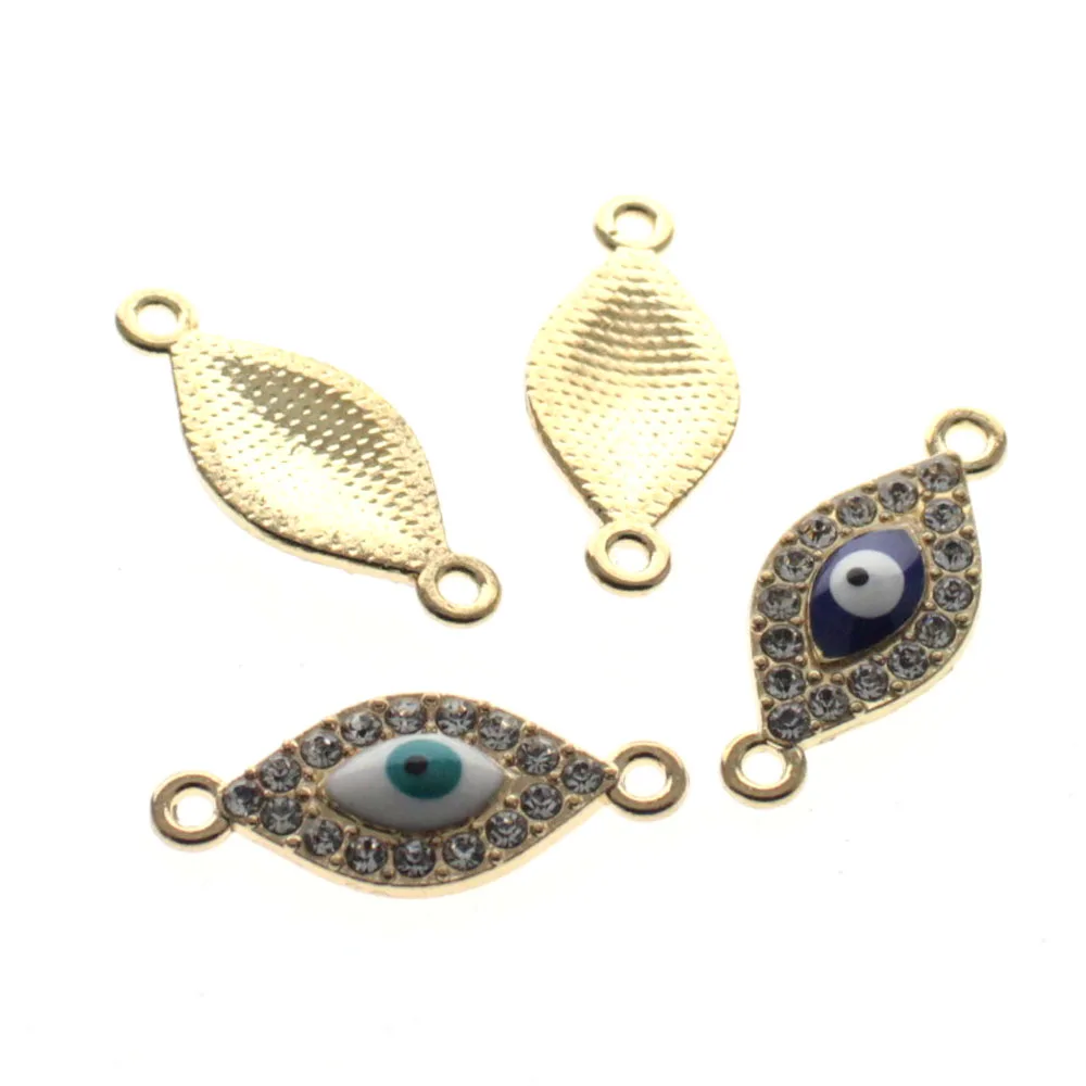 Tevida R06 20 шт. 3D очаровательные Овальные Кристаллы сглаза россыпью бусины DIY для