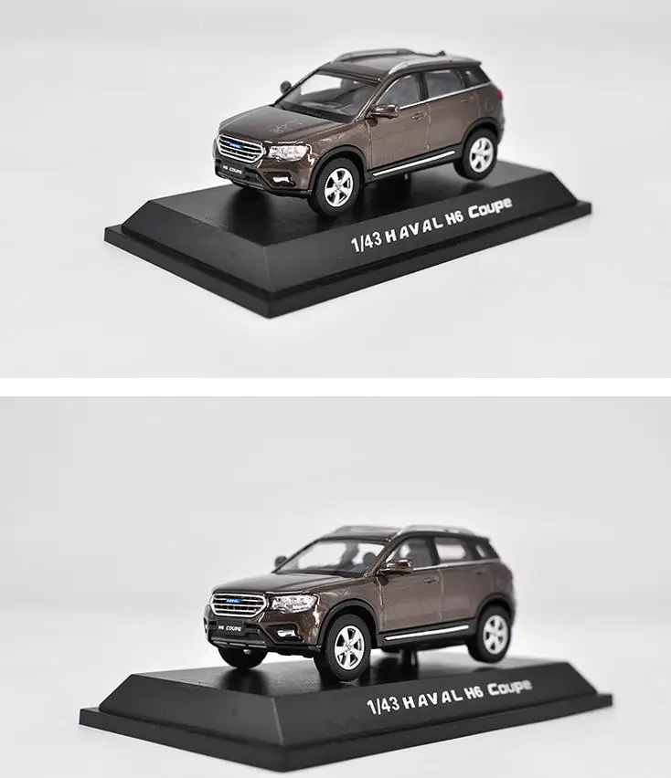 1:43 Масштаб сплава Модель автомобиля игрушки, высокая имитация H6 купе HAVAL внедорожник, Коллекция игрушечных автомобилей - Цвет: Коричневый