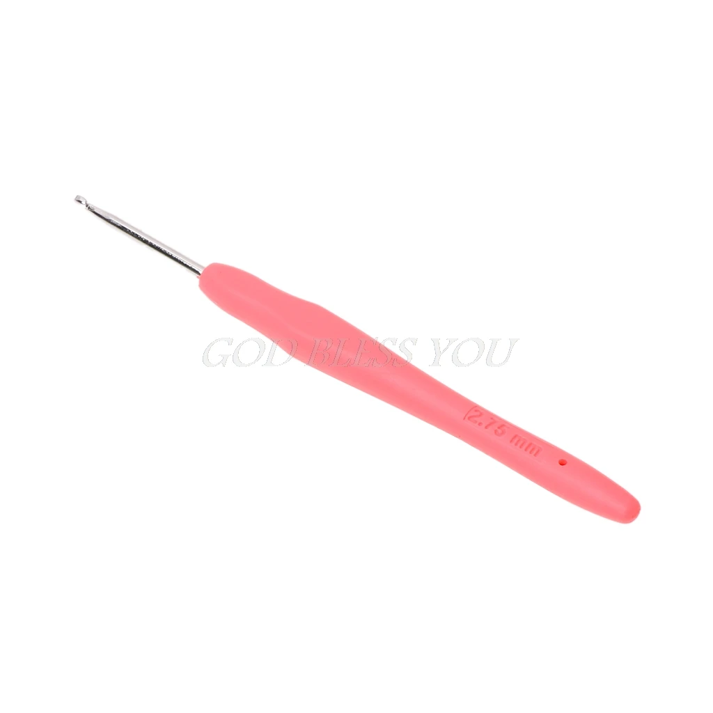 2.75 mm Металлические спицы для вязания крючком, крючки, эргономичные ручки 0,5-2,75 мм - Цвет: 2.75 mm