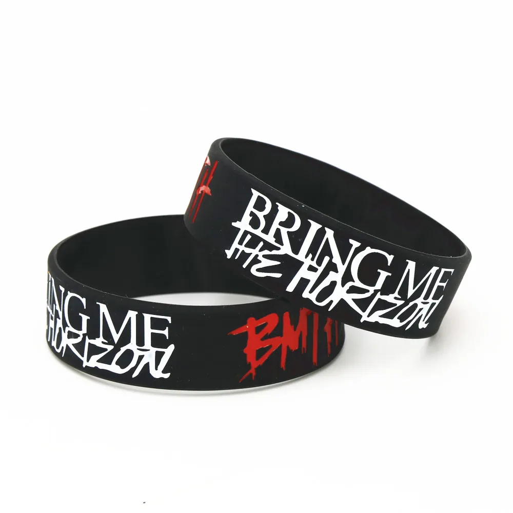 Музыкальный браслет BMTH Bring Me The Horizon 1 шт. силиконовые браслеты и металлический для