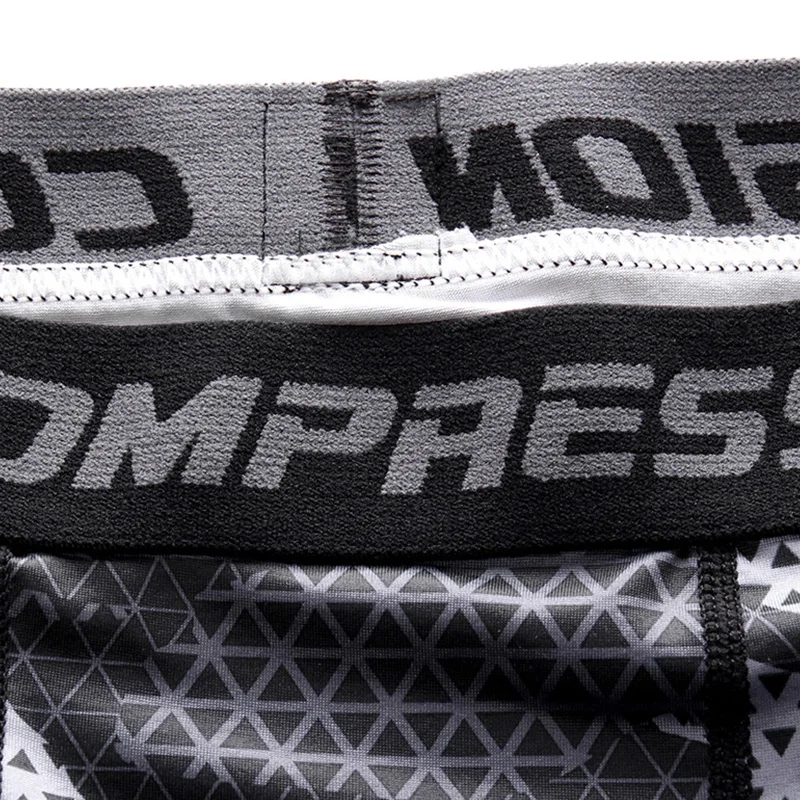 3D камуфляжная футболка с длинным рукавом + колготки 2 шт. набор для бега мужские