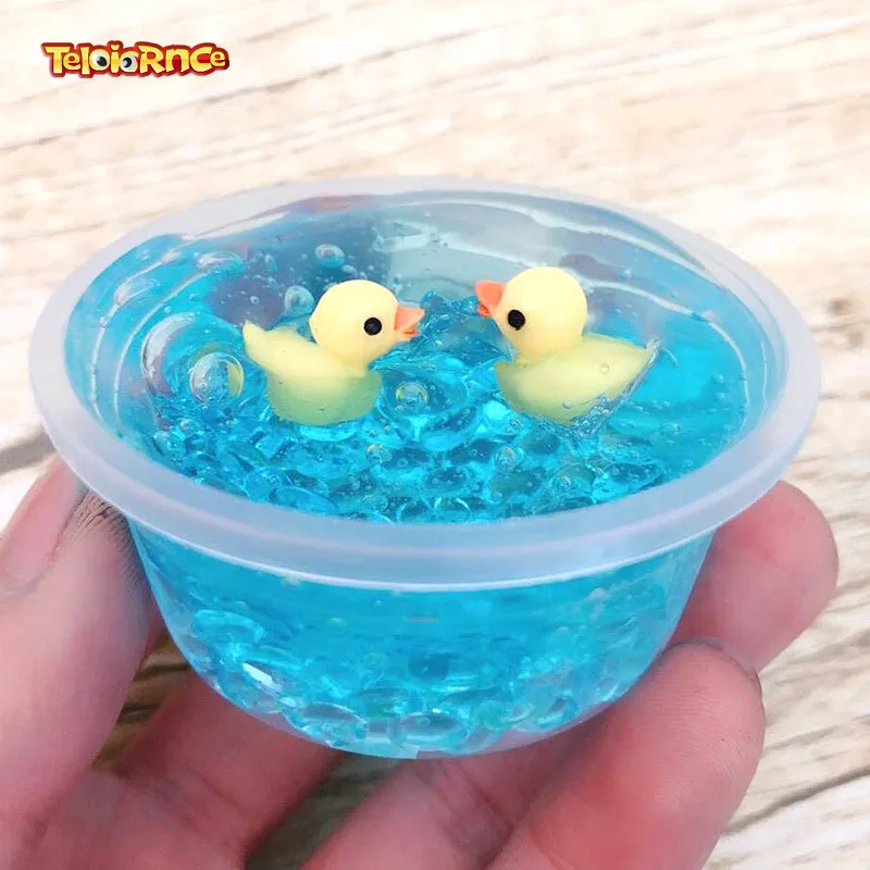Моделирование глины слизи 60 мл/100 мл утка грязи смешивания облако slime Ароматические стресс Детский пластилин игрушка Детский пластилин Relax подарки