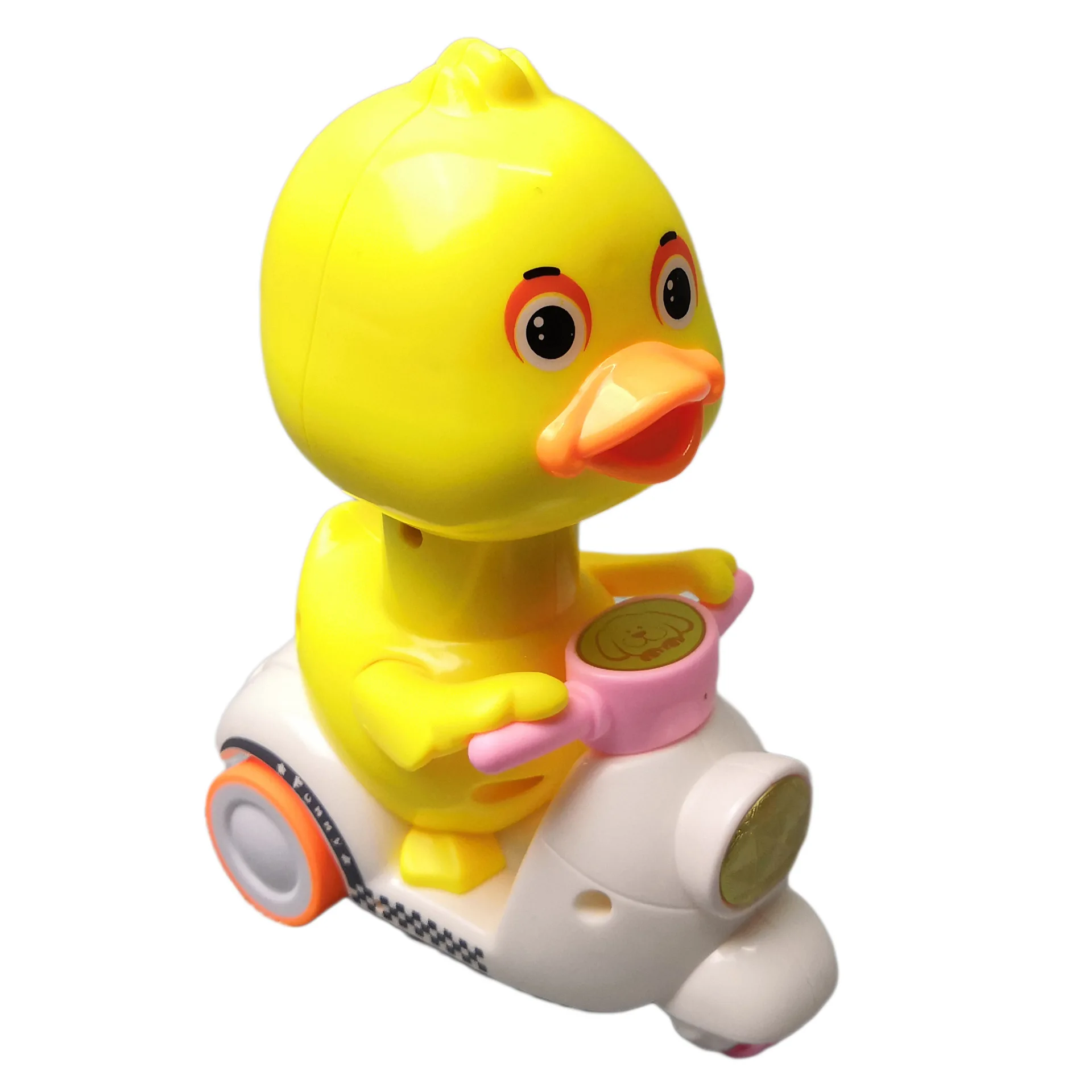 Newest Explosive Pressure on Little Yellow Duck Return Cartoon Tricycle Gift Meng Non Remote Control Children's Toy |