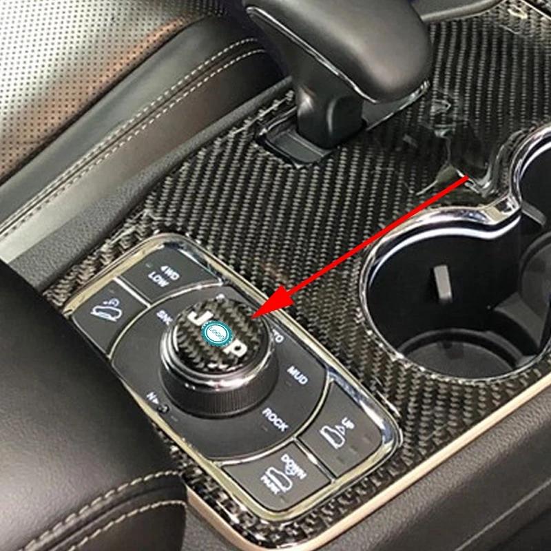 Pcmos углеродное волокно держатель для стакана воды ручка Накладка для Jeep Grand Cherokee- запчасти аксессуары для интерьера Новинка
