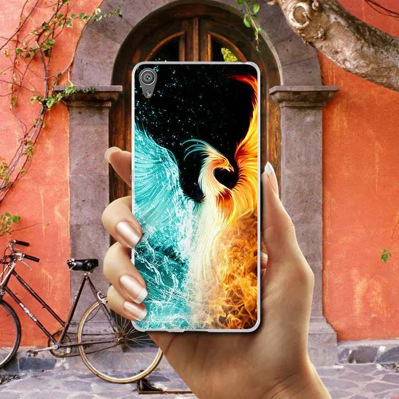 Silicon Soft TPU Mobile Phone Cases for Sony Xperia XA XZ Z Z1 Z2 Z3 Z4 Z5 Compact E3 E5 T3 M2 M4 M5 Cute Butterfly Phoenix Art | Мобильные