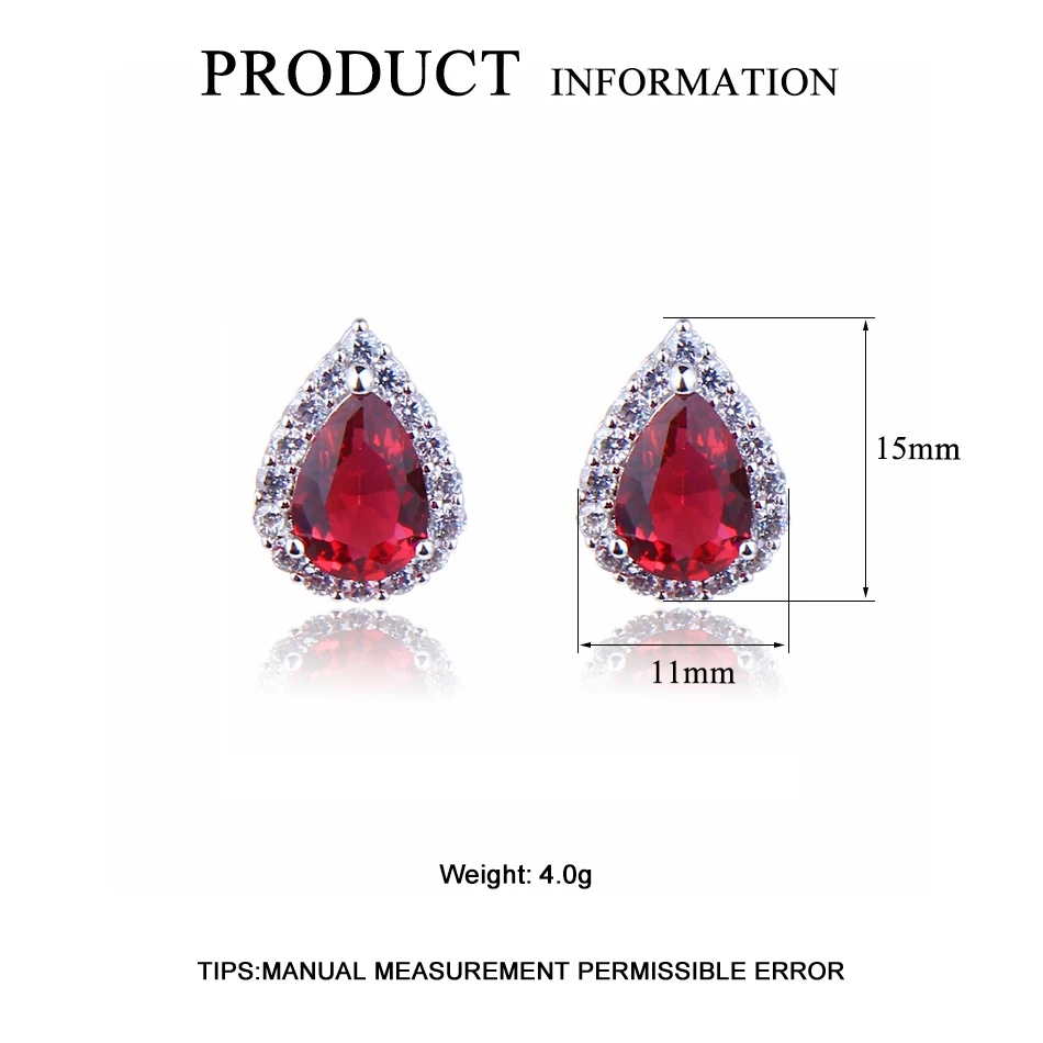 LADYCHIC Classic Water-Drop Stud Earrings for Women Top Quality Multicolor Zircon Wedding Jewelry Free Shipping LE1330 | Украшения и