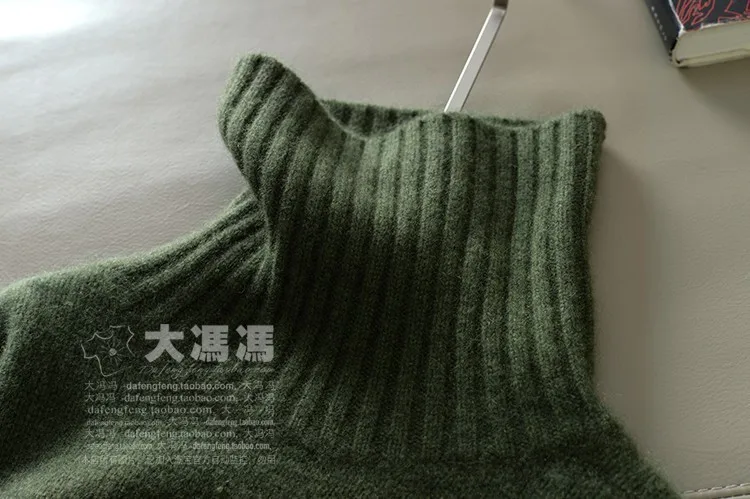 2019 New Fashion Double thickening loose turtleneck cashmere sweater female casual solid knitted pullovers | Женская одежда