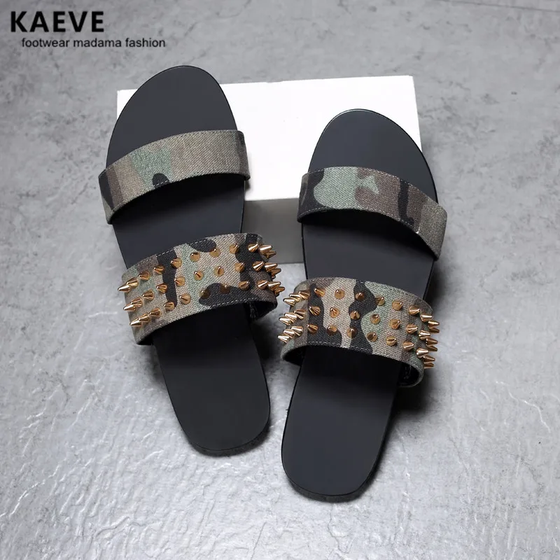 Новое поступление 2018 летние мужские сандалии гладиаторы с шипами Lona Camuflage