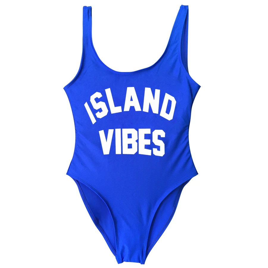 River ISLAND VIBES 2018 Плавание одежда Для женщин пикантные костюм Письмо сплошной