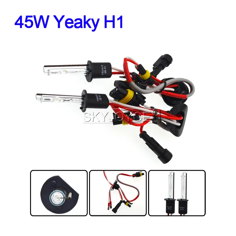 SKYJOYCE 45W Yeaky H1 5500K комплект для переоборудования ксенона HID Xenon сменная лампа