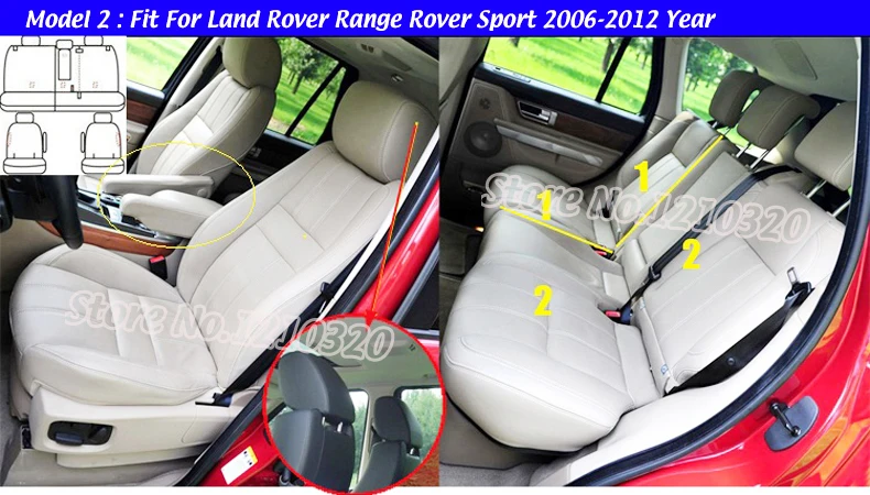 AUSFTORER покрытие из воловьей кожи для Land Rover Range Rover Sport чехлы на сиденья для автомобилей Кожаная подушка сиденья аксессуары 2006