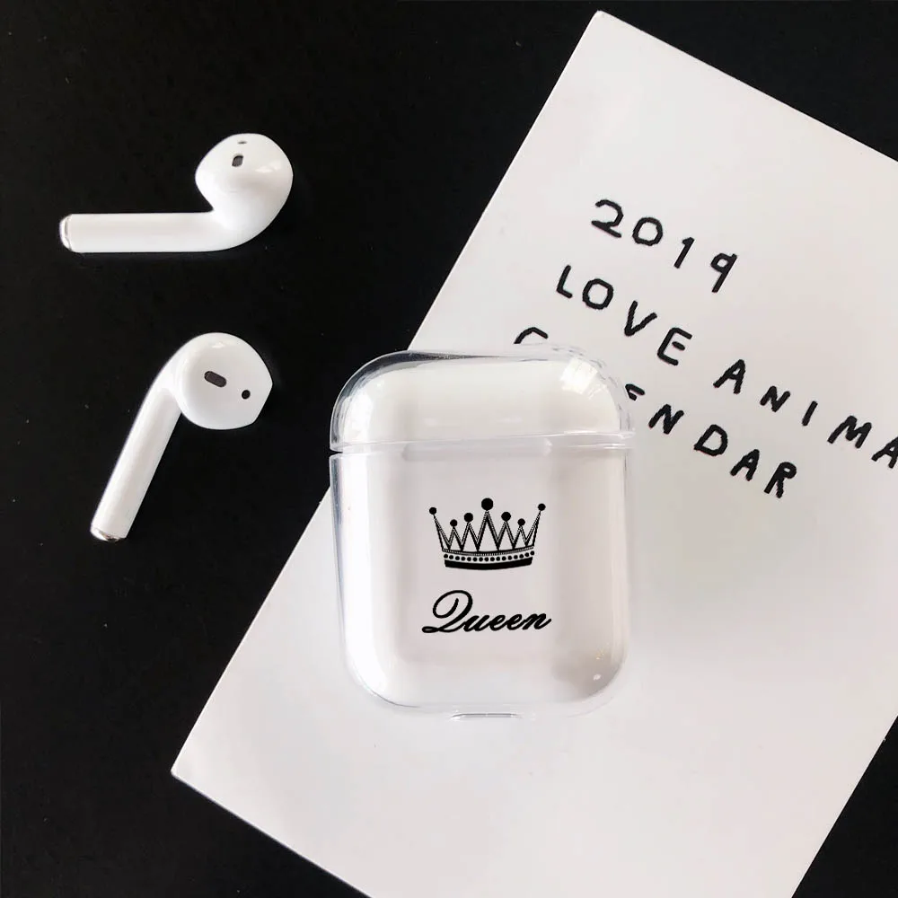Смех жизнь прозрачная пара роскошные наушники чехол для Airpods чехол наушники защитный чехол для Airpods аксессуары