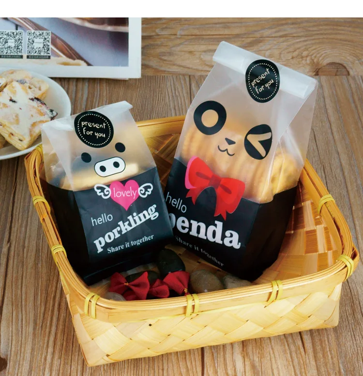 

24pcs/lot 2 size plastic bags packaging bags pouches wrappers cupcake