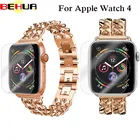 Защитное стекло для Apple Watch, закаленное, с мягкими краями, полное покрытие, 40, 44 мм