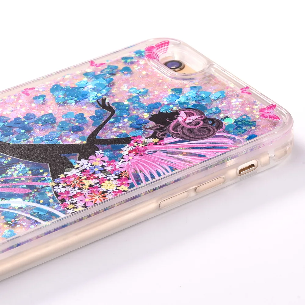 for Capinhas iphone7 8plus Case Luxury Bags Glitter Liquid Back Cover Shell For Funda iphone 6s plus Accessories |