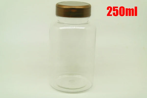 100 шт. прозрачные флаконы для хранения лекарств домашних животных 250