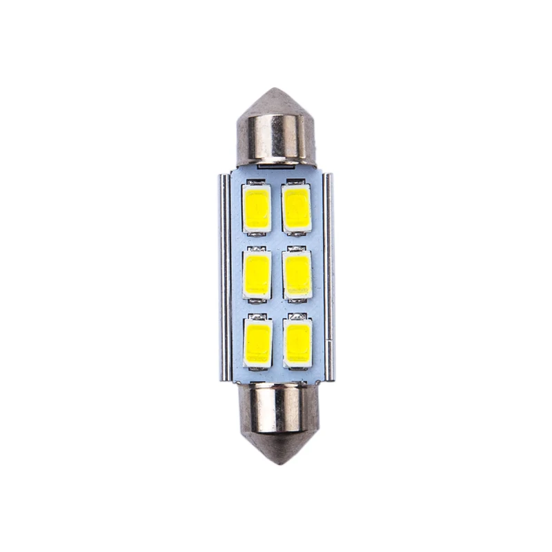 100 шт./лот c5w 31 мм 36 39 42 гирлянда Dome 6SMD 5630 LED CANBUS без ошибок для номерного знака