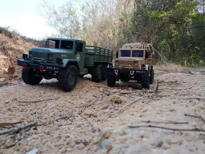 WPL B-16 RC автомобиль 1:16 с дистанционным управлением военный грузовик 6 колес привод