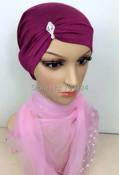 H778 новейший дизайн хлопковый трикотажный трубчатый шарф со стразами много