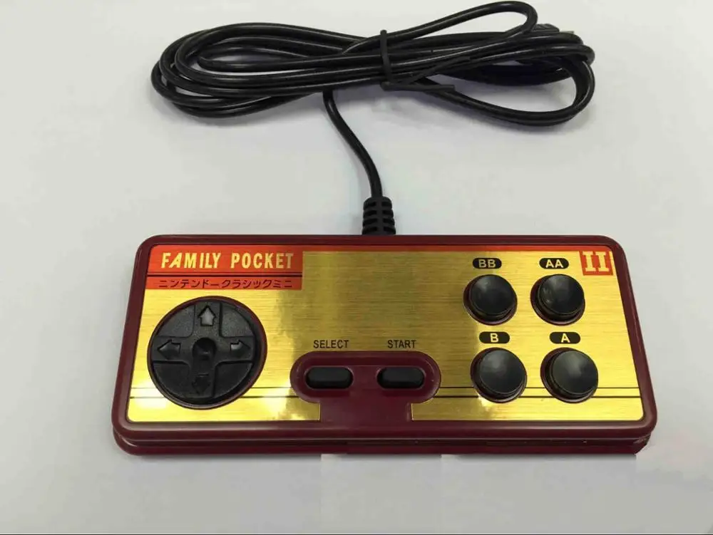 Wired Gamepad 3 дюйма 8 бит ретро мини портативный игровой плеер семья Карманный встроенный 638 классические игры видео игровая консоль для ТВ геймпады - Цвет: Wired Gamepad