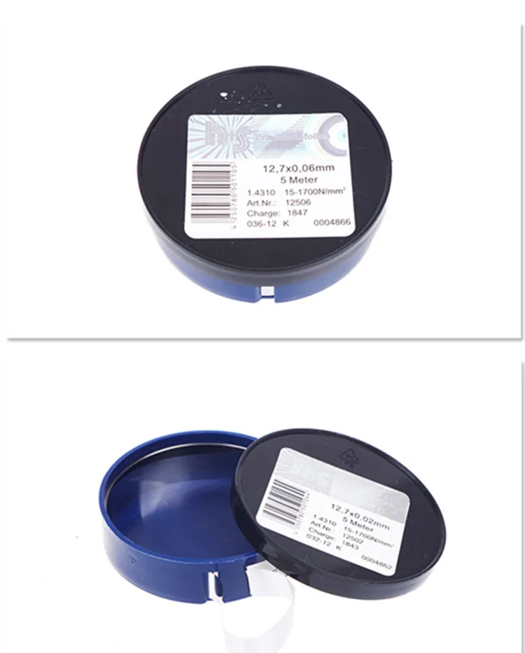 West Germany H+S precision gap piece / mould stainless steel gasket silicon sheet feeler 0.15-1.0*12.7*5M | Инструменты
